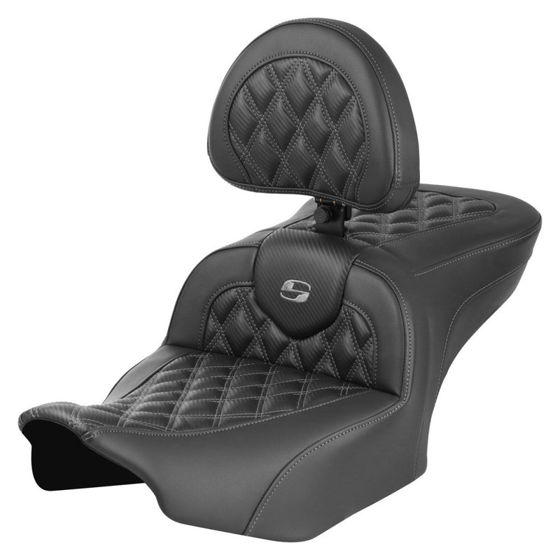 Saddlemen Roadsofa Lattice Stitch Sadel till Harley