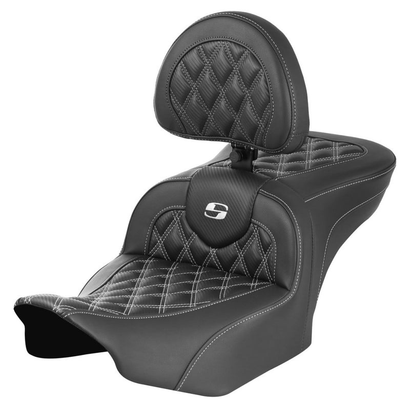 Saddlemen Roadsofa Lattice Stitch Sadel till Harley