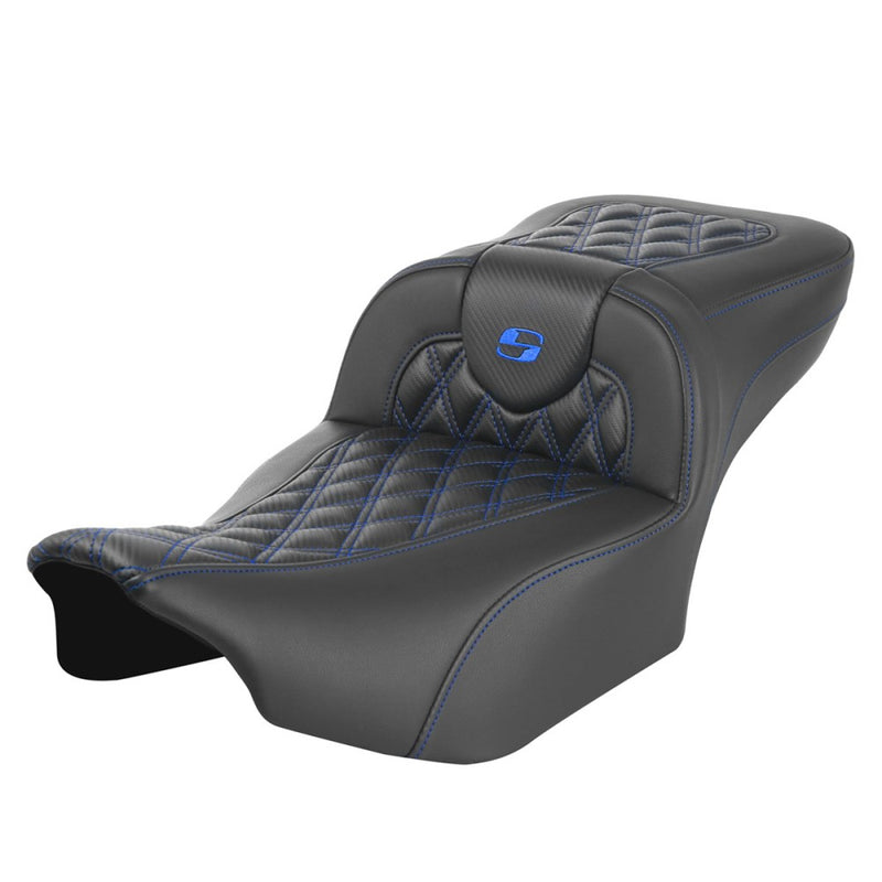 Saddlemen Roadsofa Extended Reach Lattice Stitch Sadel till Harley