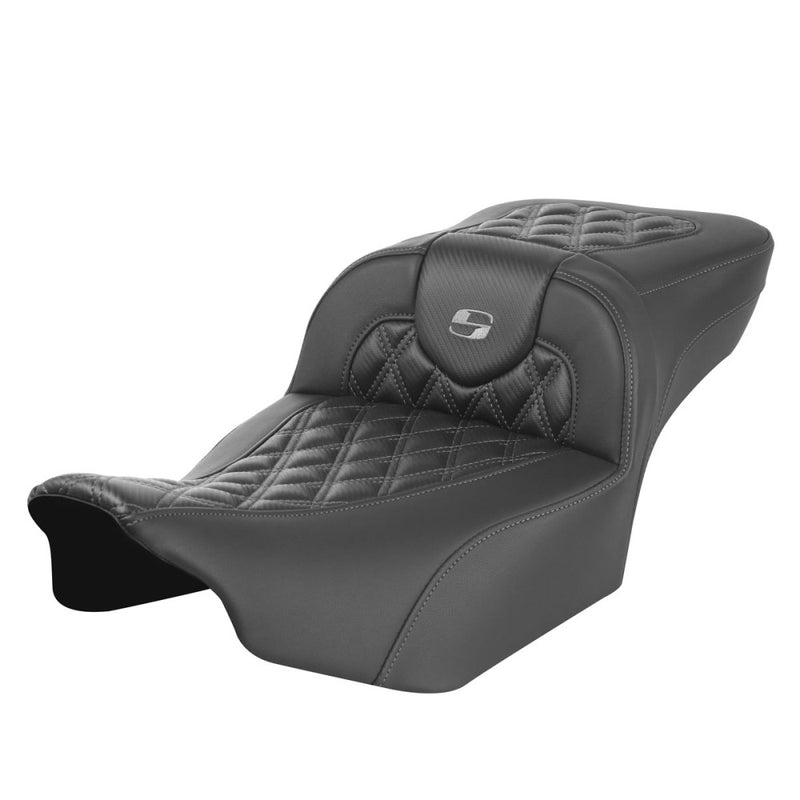 Saddlemen Roadsofa Extended Reach Lattice Stitch Sadel till Harley