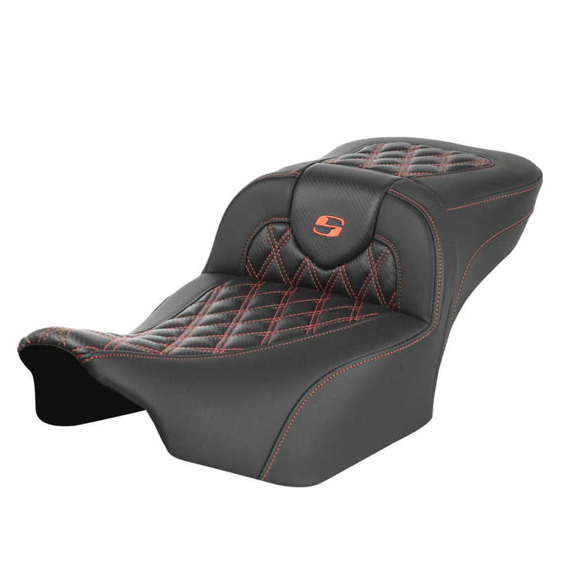 Saddlemen Roadsofa Extended Reach Lattice Stitch Sadel till Harley