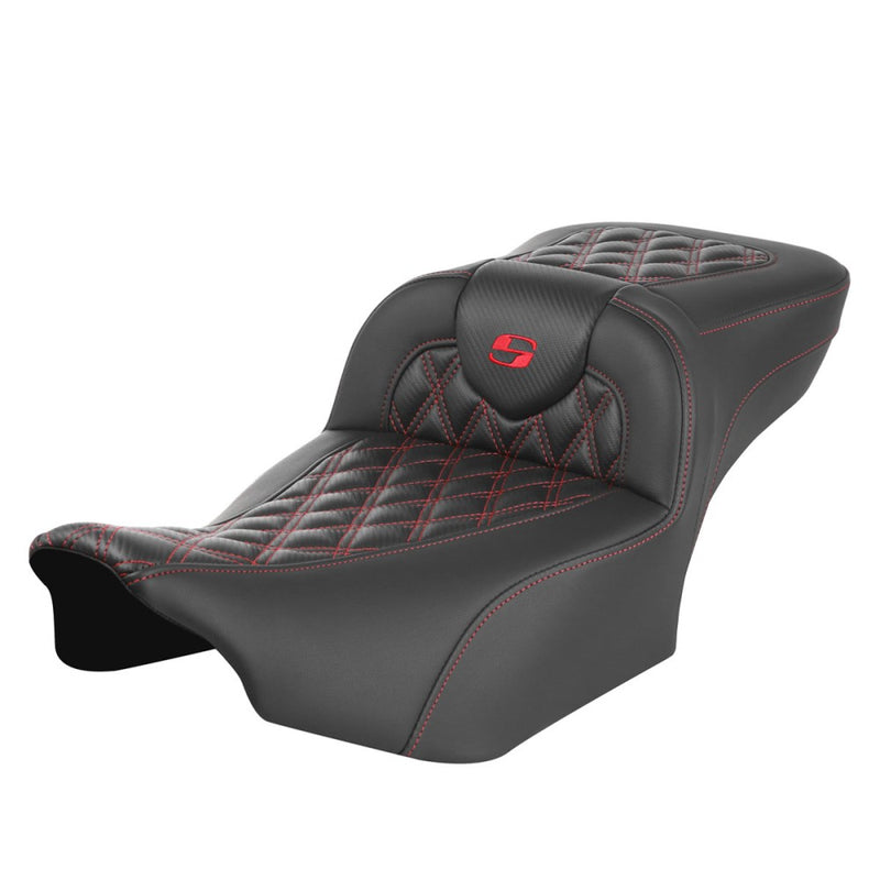 Saddlemen Roadsofa Extended Reach Lattice Stitch Sadel till Harley