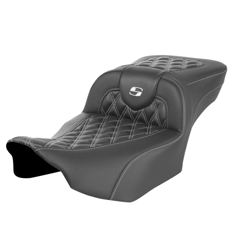 Saddlemen Roadsofa Extended Reach Lattice Stitch Sadel till Harley