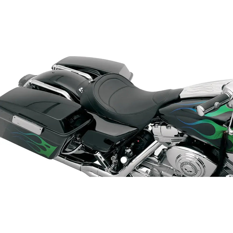 Drag Specialties Ryggstödsförberedd Solo Sadel till Harley