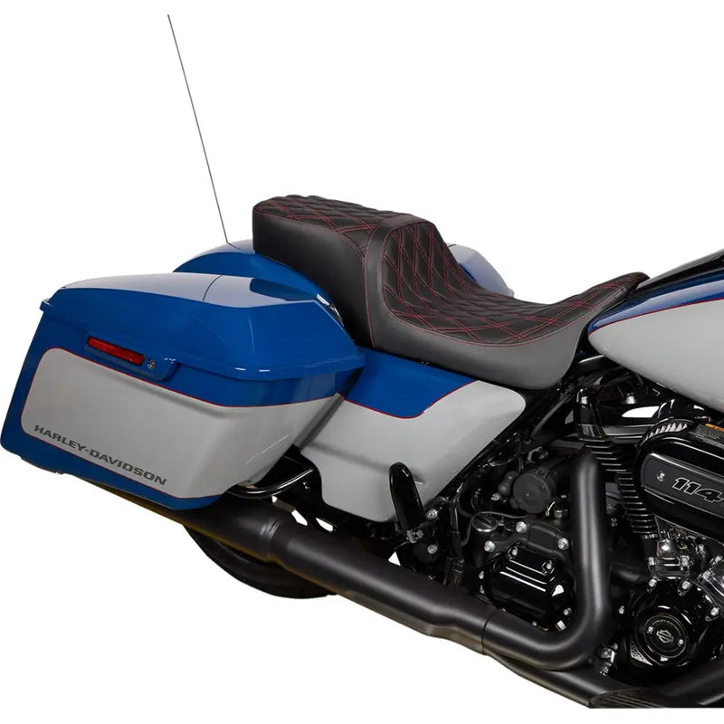 Drag Specialties Performance Predator 2-Up Sadel till Harley