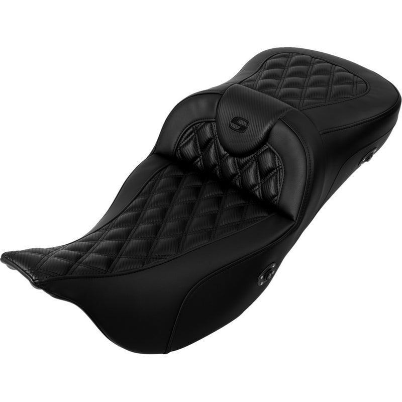 Saddlemen Roadsofa Extended Reach Lattice Stitch Sadel till Harley