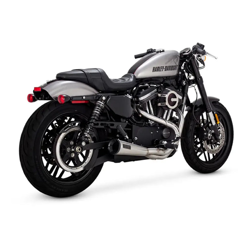 Vance & Hines 2-till-1 Rostfritt Upsweep Avgassystem till Harley