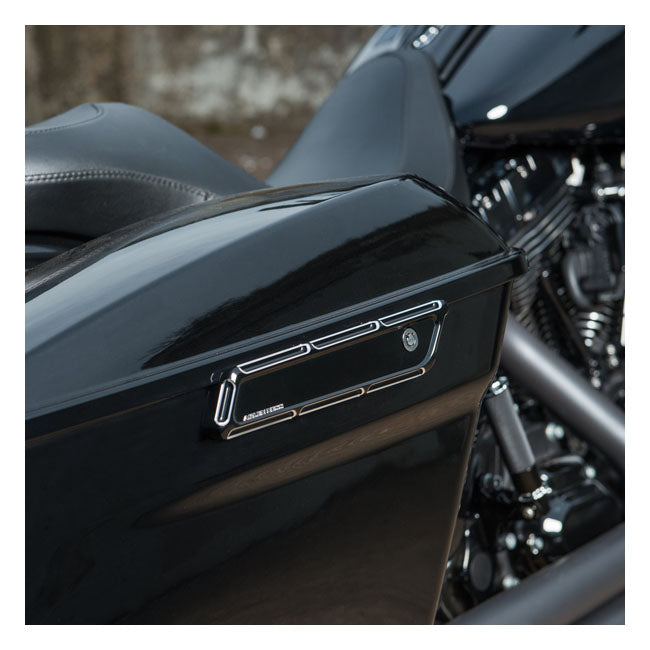 Arlen Ness Beveled Handtag Hårda Sidoväskor till Harley