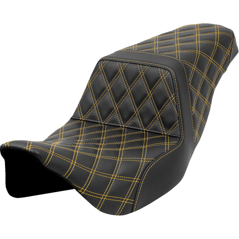Saddlemen Step-Up Lattice Stitch Sadel till Harley