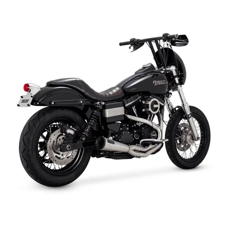 Vance & Hines 2-till-1 Rostfritt Upsweep Avgassystem till Harley