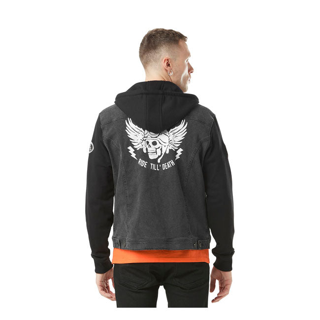 Von Dutch Svart Denim Jacka