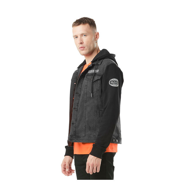 Von Dutch Svart Denim Jacka