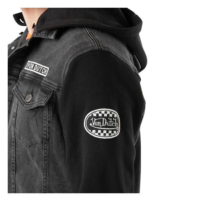 Von Dutch Svart Denim Jacka