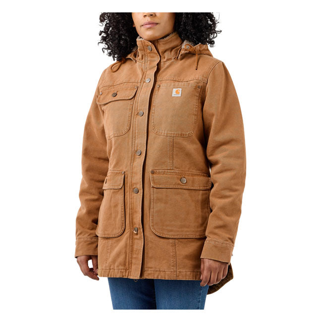 Carhartt Loose Fit Weathered Duck Coat Dam