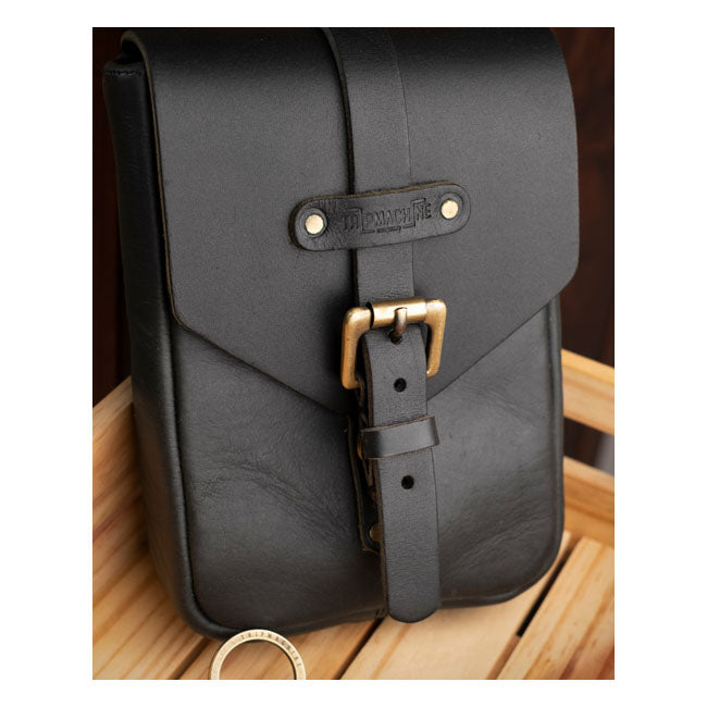 Trip Machine Vintage Leather 1.3L Tankväska MC