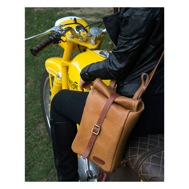 Trip Machine Vintage Leather 3.3L Sidoväska / Axelremsväska MC