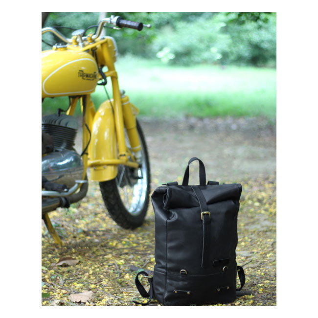 Trip Machine Vintage Leather 15L Sidoväska / Ryggsäck MC