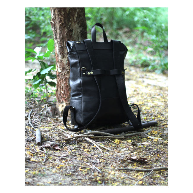 Trip Machine Vintage Leather 15L Sidoväska / Ryggsäck MC