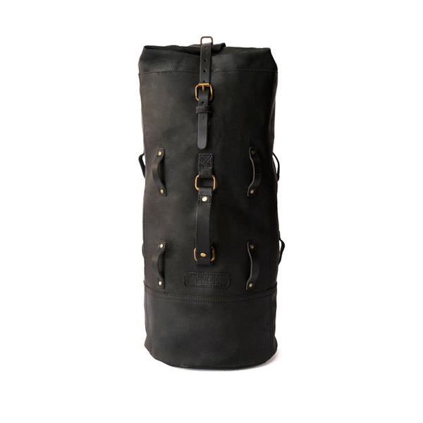 Trip Machine Vintage Leather Military Duffle Packväska MC