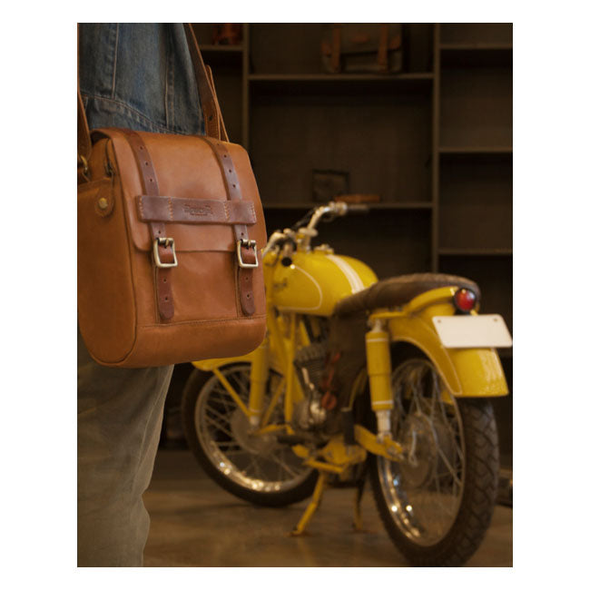 Trip Machine Vintage Leather 4.4L Tankväska / Sadelväska MC