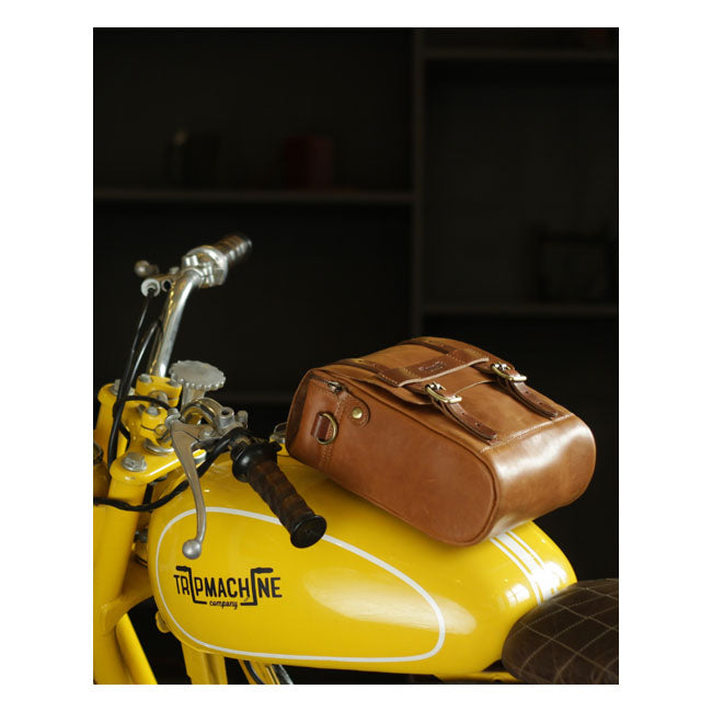 Trip Machine Vintage Leather 4.4L Tankväska / Sadelväska MC