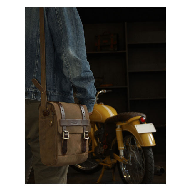 Trip Machine Vintage Leather 4.4L Tankväska / Sadelväska MC