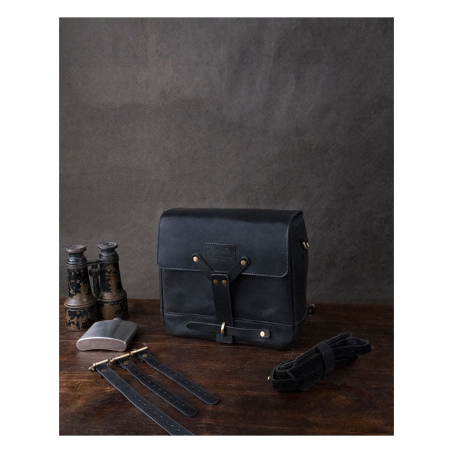 Trip Machine Vintage Leather Messenger Bag Packväska MC