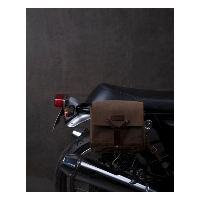 Trip Machine Vintage Leather Messenger Bag Packväska MC
