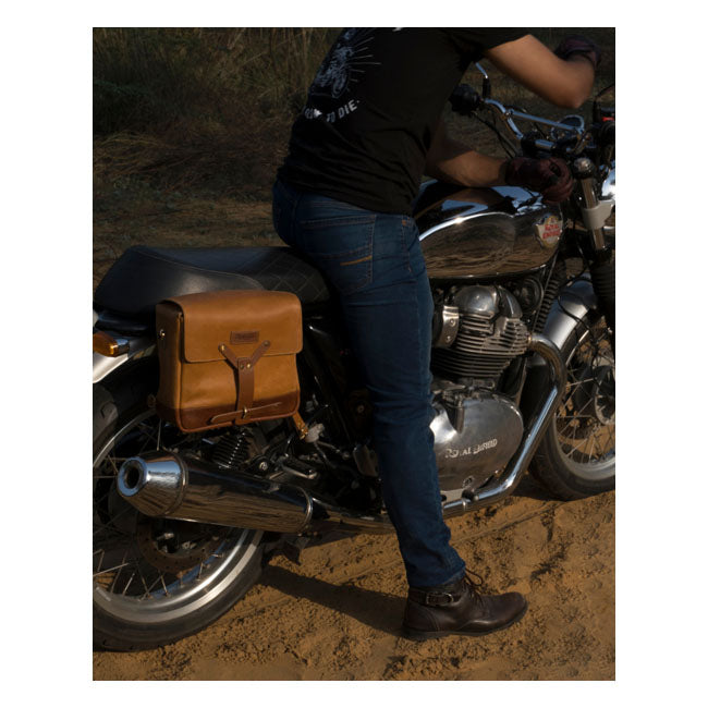 Trip Machine Vintage Leather Messenger Bag Packväska MC