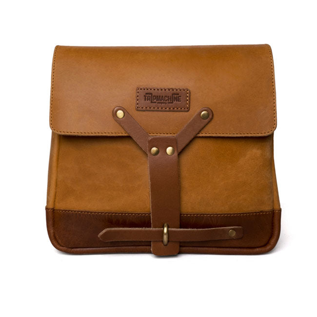 Trip Machine Vintage Leather Messenger Bag Packväska MC