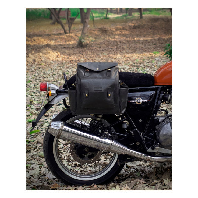 Trip Machine Vintage Leather Outlander Sidoväska / Ryggsäck MC