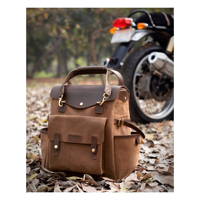 Trip Machine Vintage Leather Outlander Sidoväska / Ryggsäck MC