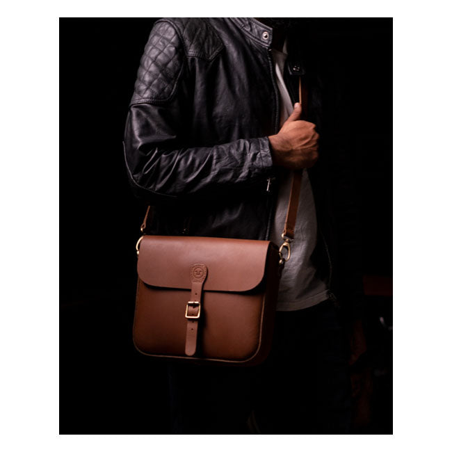 Trip Machine Classic Leather Sidoväska MC