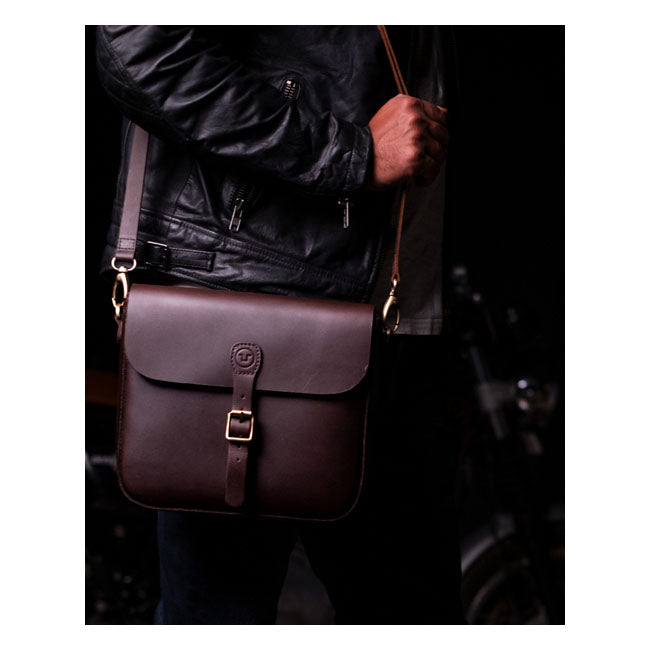 Trip Machine Classic Leather Sidoväska MC