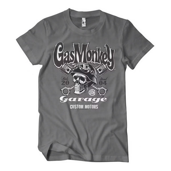 Gas Monkey Garage Custom Motors Skull T-Shirt