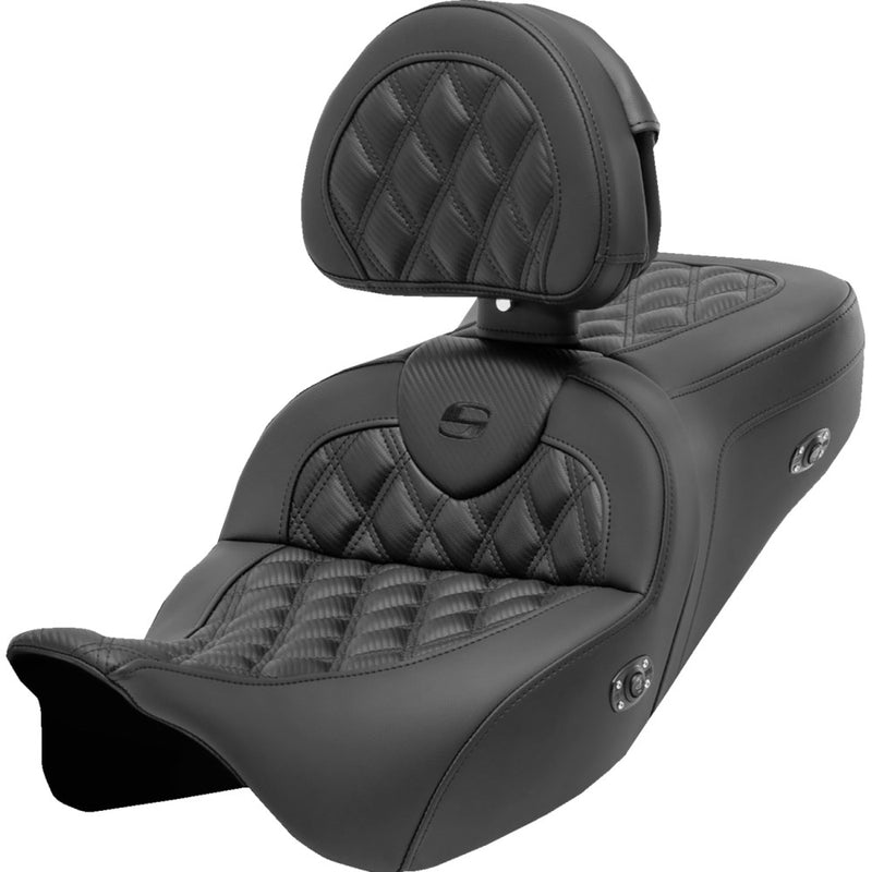 Saddlemen Roadsofa Lattice Stitch Sadel till Harley