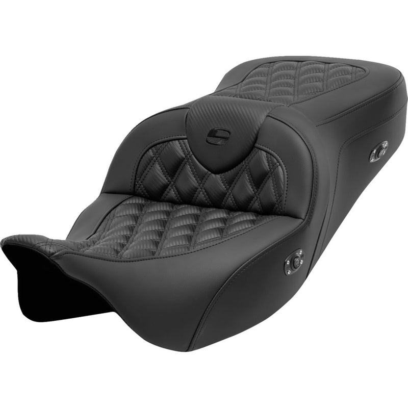 Saddlemen Roadsofa Lattice Stitch Sadel till Harley
