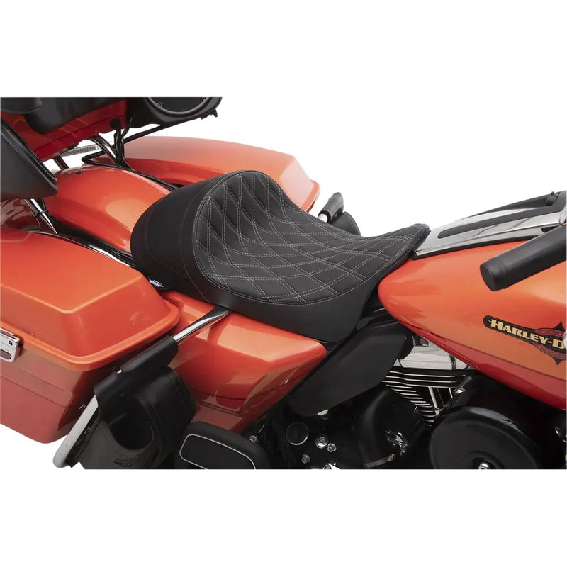 Drag Specialties EZ-ON Low Profile Forward Solo Sadel till Harley