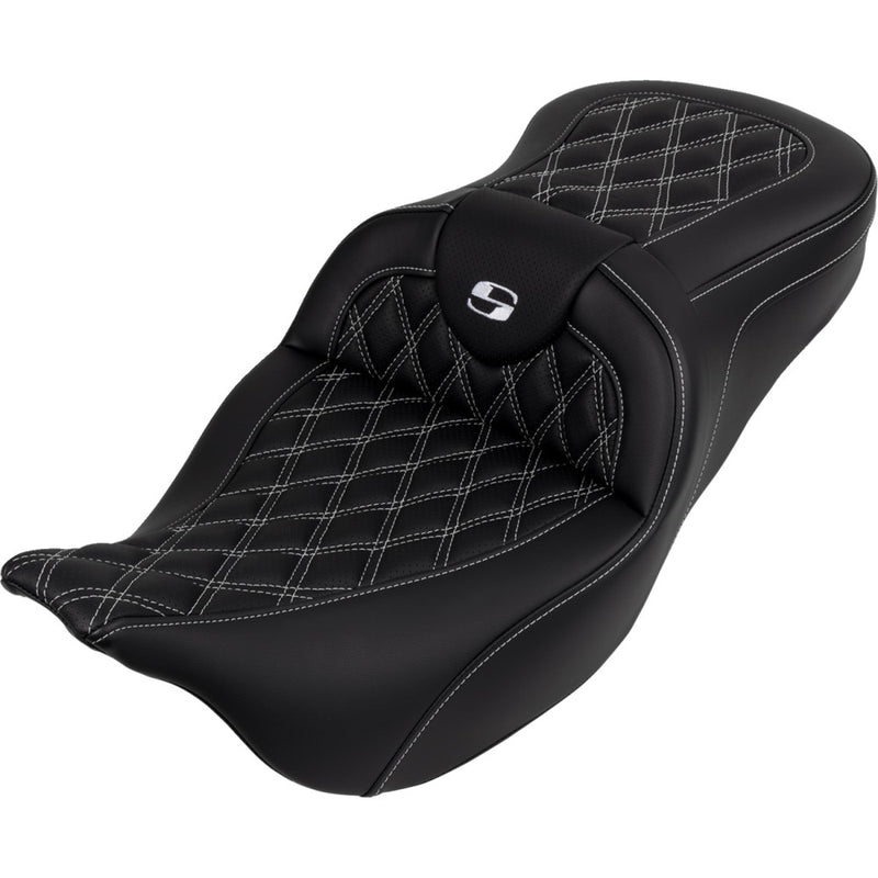 Saddlemen Roadsofa Lattice Stitch Sadel till Harley