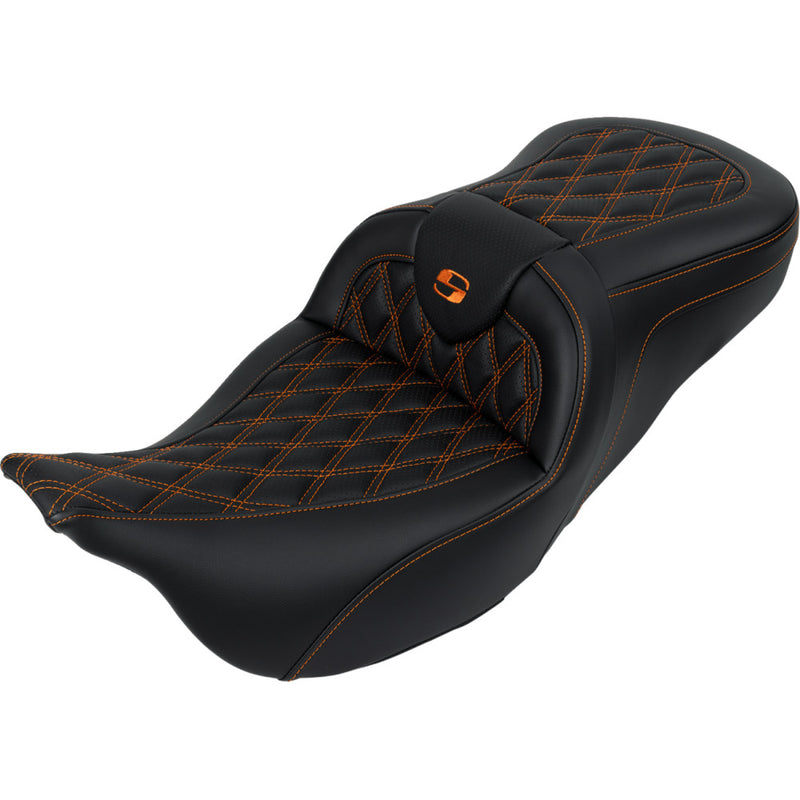 Saddlemen Roadsofa Lattice Stitch Sadel till Harley