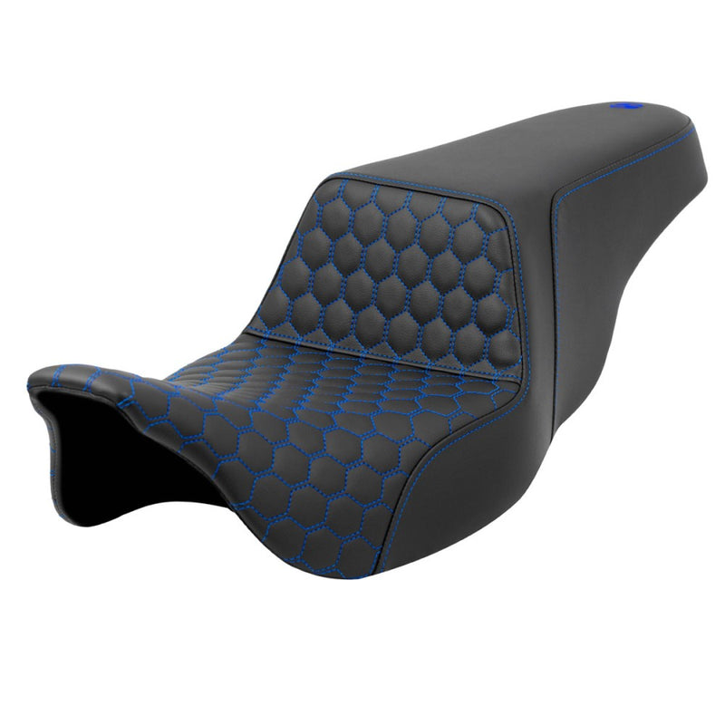 Saddlemen Step-Up Extended Reach Honeycomb Sadel till Harley