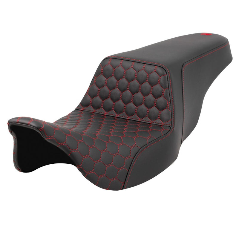 Saddlemen Step-Up Extended Reach Honeycomb Sadel till Harley