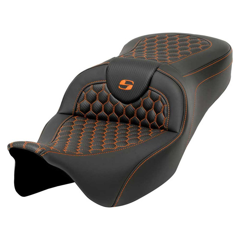 Saddlemen Roadsofa Honeycomb Sadel till Harley