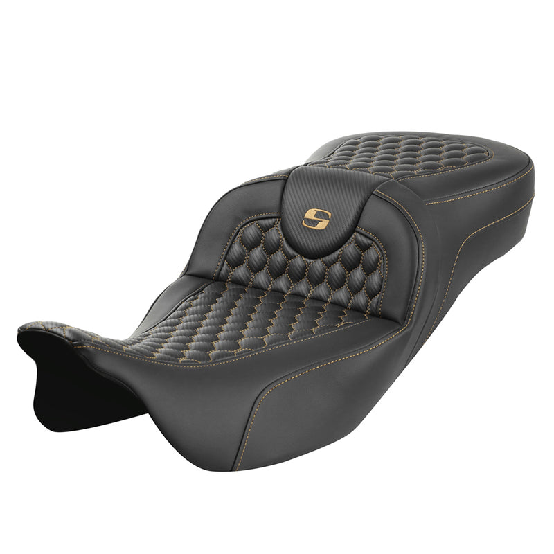 Saddlemen Roadsofa Extended Reach Honeycomb Sadel till Harley
