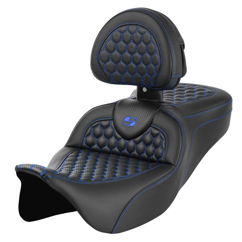 Saddlemen Roadsofa Honeycomb Sadel till Harley
