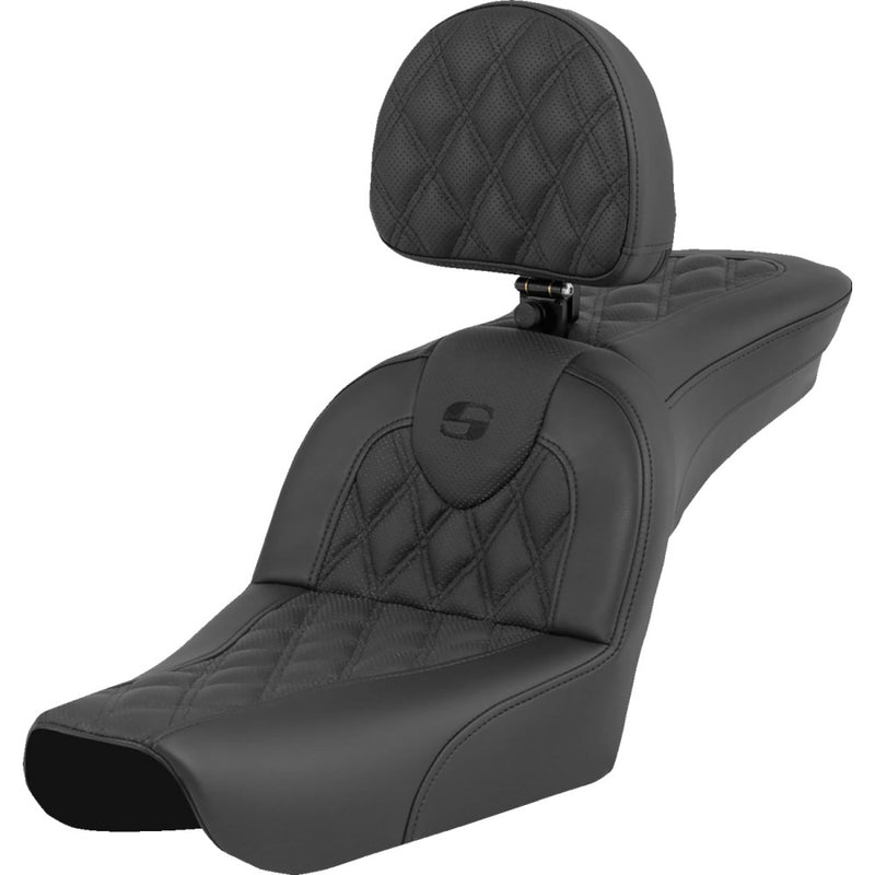 Saddlemen Roadsofa Lattice Stitch Sadel till Harley