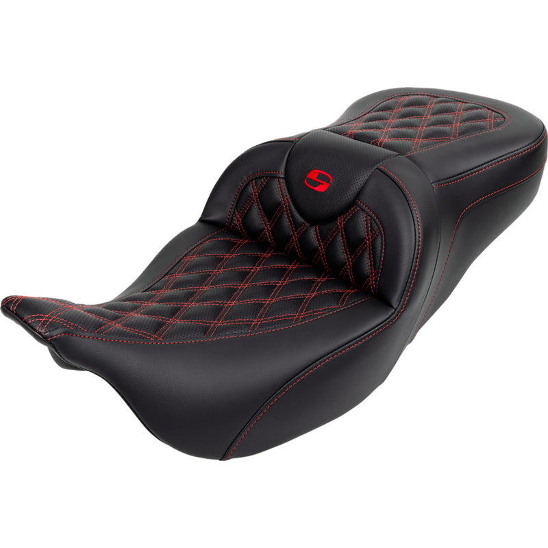 Saddlemen Roadsofa Lattice Stitch Sadel till Harley