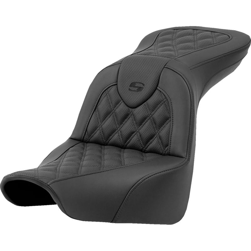 Saddlemen Roadsofa Lattice Stitch Sadel till Harley