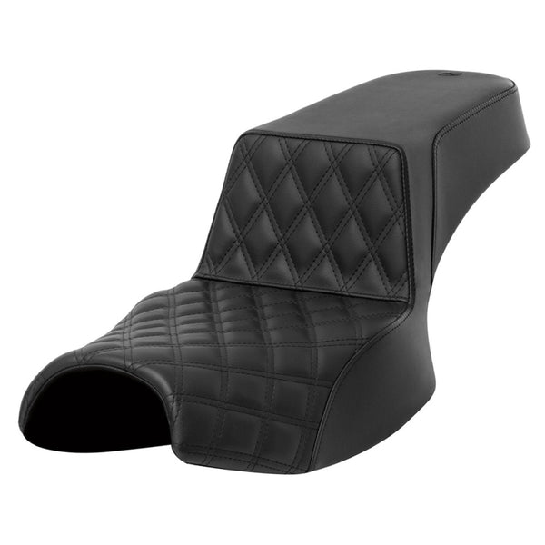 Saddlemen Step-Up Extended Reach Front Lattice Stitch Sadel till Indian