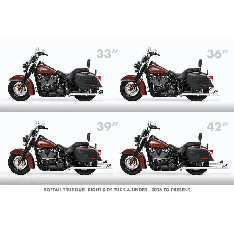 Freedom Performance Sharktail True Duals Avgassystem till Harley